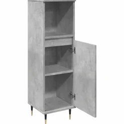 Armoire de salle de bain gris béton 30x30x100 cm vidaXL