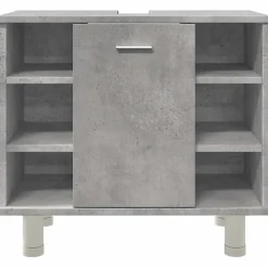 Armoire de salle de bain Gris béton 60x32x53,5 cm Aggloméré vidaXL