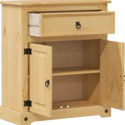 Armoire de salle de bain Corona 70x33x80 cm bois de pin massif vidaXL