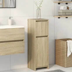 Armoire de salle de bain Chêne sonoma 30x30x95 cm Aggloméré vidaXL