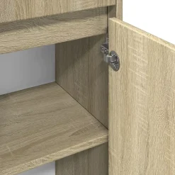 Armoire de salle de bain Chêne sonoma 30x30x95 cm Aggloméré vidaXL