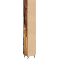 Armoire de salle de bain vieux bois 30x30x190cm bois ingénierie vidaXL