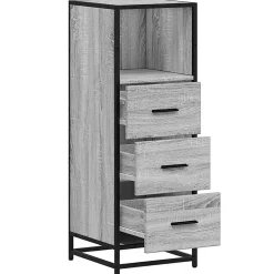 Armoire de salle de bain sonoma gris 35x37,5x100 cm vidaXL