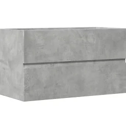 Armoire de salle de bain suspendue gris béton bois d'ingénierie vidaXL