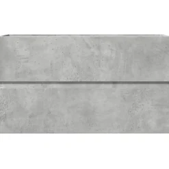 Armoire de salle de bain suspendue gris béton bois d'ingénierie vidaXL
