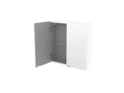 Armoire de salle de bains faible profondeur blanc brillant l.60 x H.60 x P.15 cm, GoodHome Imandra