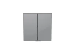 Armoire de salle de bains faible profondeur gris brillant l.60 x H.60 x P.15 cm, GoodHome Imandra