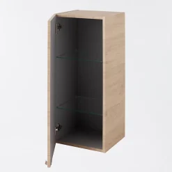 Armoire de salle de bains effet chêne l.40 x H.90 x P.36 cm, GoodHome Imandra