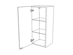 Armoire de salle de bains effet chêne l.40 x H.90 x P.36 cm, GoodHome Imandra