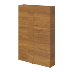 Armoire de salle de bains faible profondeur effet noyer l.60 x H.90 x P.15 cm, GoodHome Imandra