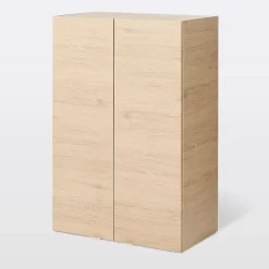 Armoire de salle de bains effet chêne l.60 x H.90 x P.36 cm, GoodHome Imandra