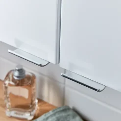 Armoire de salle de bains faible profondeur blanc brillant l.40 x H.90 x P.15 cm, GoodHome Imandra