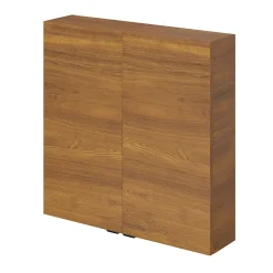 Armoire de salle de bains faible profondeur effet noyer l.60 x H.60 x P.15 cm, GoodHome Imandra