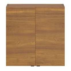 Armoire de salle de bains faible profondeur effet noyer l.60 x H.60 x P.15 cm, GoodHome Imandra