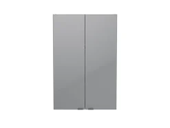 Armoire de salle de bains faible profondeur gris brillant l.60 x H.90 x P.15 cm, GoodHome Imandra