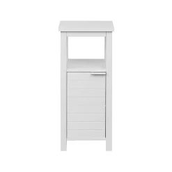 Armoire de Salle de Bains à Portes MDF Blanc Peu Encombrante Rebecca Mobili