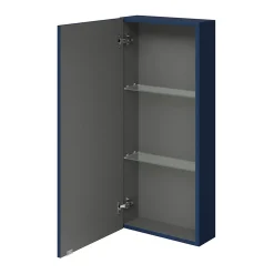 Armoire de salle de bains faible profondeur bleu nuit mat l.40 x H.90 x P.15 cm, GoodHome Imandra