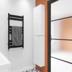 Armoire de salle de bains faible profondeur blanc mat l.40 x H.90 x P.15 cm, GoodHome Imandra