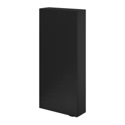 Armoire de salle de bains faible profondeur noir mat l.40 x H.90 x P.15 cm, GoodHome Imandra