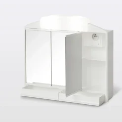 Armoire de salle de bains Toeda miroir éclairant L. 58,6 x H. 51,2 x P. 14,2 cm