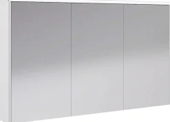 Armoire de salle de bains éclairante avec miroir Archi blanc mat 120 cm