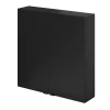 Armoire de salle de bains faible profondeur noir mat l.60 x H.60 x P.15 cm, GoodHome Imandra