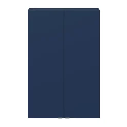 Armoire de salle de bains faible profondeur bleu nuit mat l.60 x H.90 x P.15 cm, GoodHome Imandra