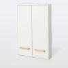 Armoire de salle de bains faible profondeur GoodHome Ladoga blanc L. 60 x H. 90 x P. 15 cm