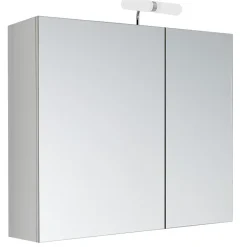 Armoire de toilette 60 cm éclairante Kle'o blanc mat