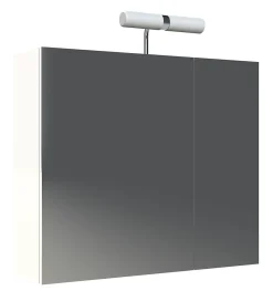 Armoire de toilette 60 cm éclairante Kle'o blanc mat