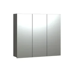 Armoire de toilette 3 portes miroir L90 cm - PUREBLISS