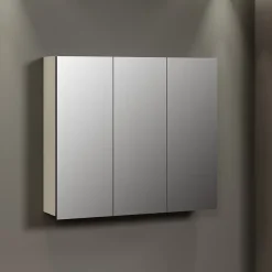 Armoire de toilette 3 portes miroir L90 cm - PUREBLISS