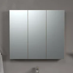 Armoire de toilette 3 portes miroir L90 cm - PUREBLISS