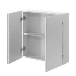 Armoire de toilette 2 portes miroir l.55 x H.54 x P.14,6 cm, Opah