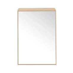 Armoire de toilette avec miroir l.50 x H.70 x P.15 cm, placage chêne, GoodHome Avela
