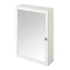 Armoire de toilette blanc mat l.50 x H.70 x P.15 cm, GoodHome Perma