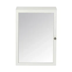 Armoire de toilette blanc mat l.50 x H.70 x P.15 cm, GoodHome Perma