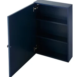 Armoire de toilette bleu mat l.50 x H.70 x P.15 cm, GoodHome Perma