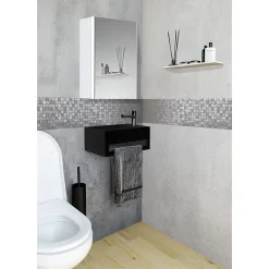 Armoire de toilette éclairante Stella 50 cm 1 porte