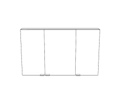 Armoire de toilette miroir l.100 x H.60 x P.15 cm, GoodHome Imandra