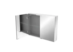 Armoire de toilette miroir l.80 x H.60 x P.15 cm, GoodHome Imandra