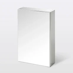 Armoire de toilette miroir l.40 x H.60 x P.15 cm, GoodHome Imandra