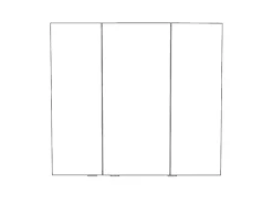 Armoire de toilette miroir l.100 x H.90 x P.15 cm, GoodHome Imandra