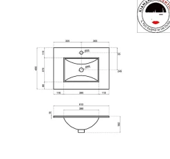 Armoire De Toilette Murale 60 Cm En Chêne Série Well Sole