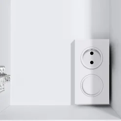 Armoire de toilette salle de bain avec miroir et LED 72,4x72x15 cm