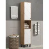 Armoire haute - TRENDTEAM - Série Touch - Blanc/Brun - 36 cm - 191 cm de hauteur
