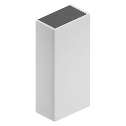Armoire haute de salle de bains l.35 x H.75 x P.20 cm blanc mat, Pura+