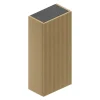 Armoire haute de salle de bains l.35 x H.75 x P.20 cm effet chêne miel, Pura+