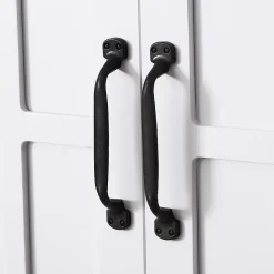 Armoire haute murale de salle de bain ou WC 2 portes 2 étagères niche dim. 60 x 20 x 58 cm blanc