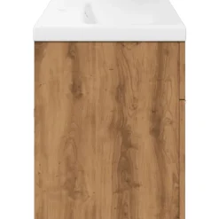 Armoire lavabo de bain avec bassin intégré chêne artisanal vidaXL